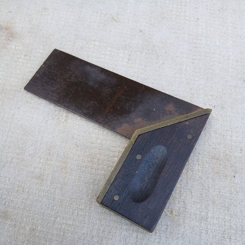 Vintage wood brass - ,