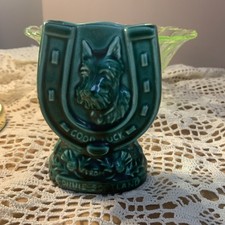 Vintage Green Sylvac Horseshoe
