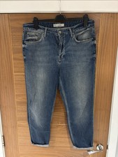 Topshop Moto Hayden Blue Jeans Size W32 L32 UK 14