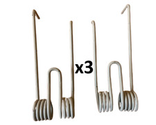 Lely Lotus Tedder Tines 3 RH & 3 LH Lotus 300,460,520,600,Lotus Stabilo