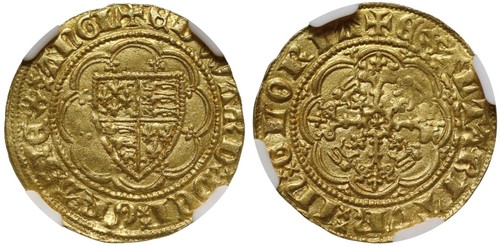 Edward iii quarter - edward, quarter-noble