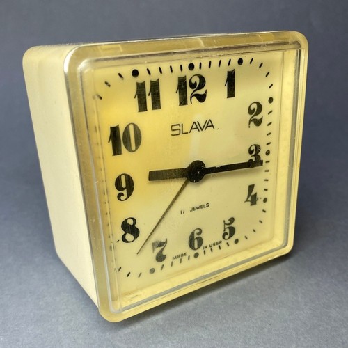 Vintage slava mechanical alarm - slava,