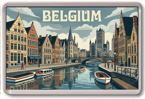 Fridge magnet belgium - magnet,