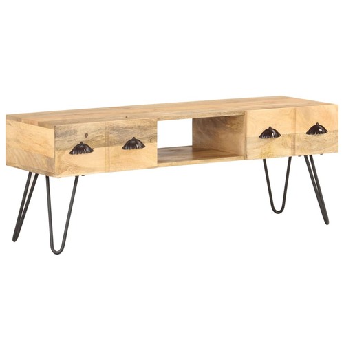 Solid mango wood cabinet - tv,