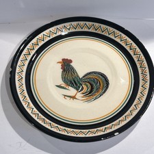 Henriot Quimper Cockerel Plate Hand Painted 15Cm Signed READ