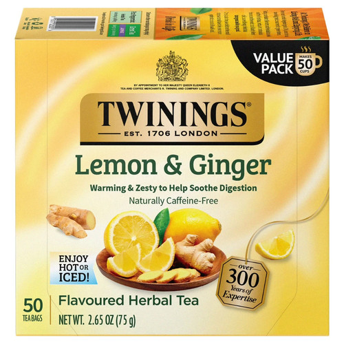 Twinings lemon ginger herbal - lemon,