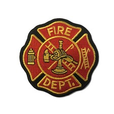 Embroidered fire dept ladder - embroidered,