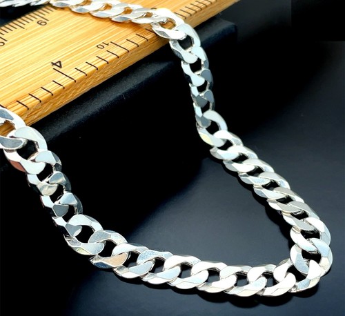 Solid 925 sterling silver 7mm - silver,