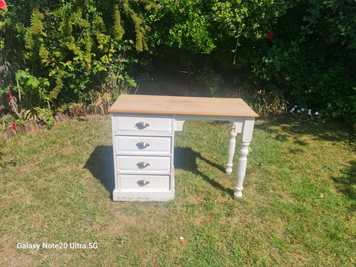 Solid pine wood dressing table - wood,