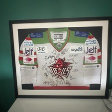 Framed Cardiff Devils jersey