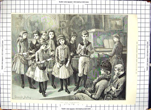Antique print 1888 - antique,
