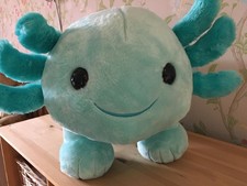BUILD A BEAR Jumbo Mint Axolotl Giant Plush 40'' VGC