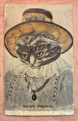 Antique victorian cat - antique,
