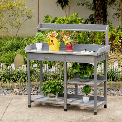 Garden potting table - garden,