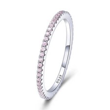 925 Solid Silver CZ Simulated