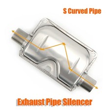24mm muffler silencer curved - 24mm,