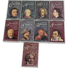 The Masterpiece Collection Classical Music Cassette Set 9 Pieces