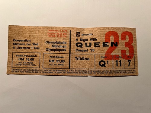 Alte konzertkarte ticket - alte,