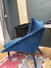 Lem Lounge Chair. Lux Blue