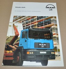 1998 MAN Umsatz Stark Multilift Refuse Truck Brochure Prospekt