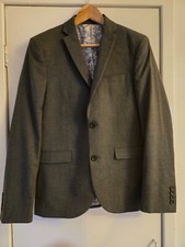 mens grey blazer suit jacket size 38R