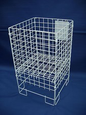 White Dump Bin Basket Retail