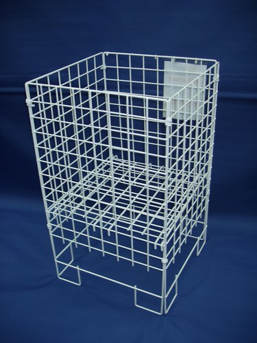 White dump bin - bin, basket
