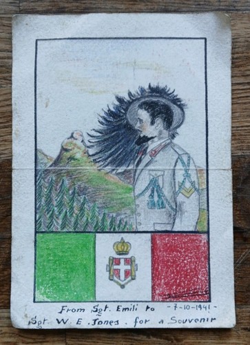 Ww2 ephemera hand drawn - drawn, gift