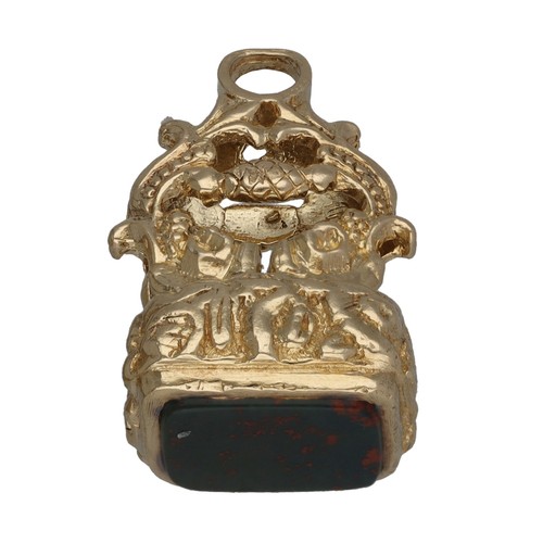 9ct gold pendant 97g fob - 9.97g,