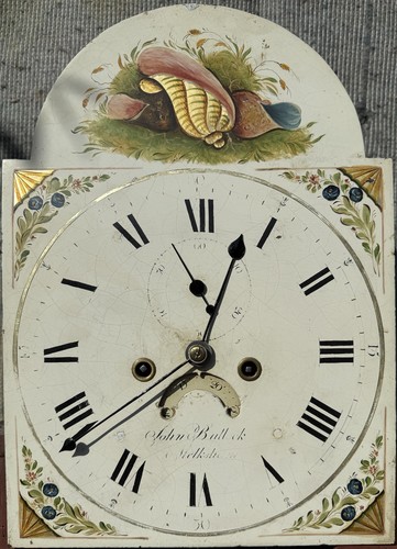Eight day mahogany longcase - day,