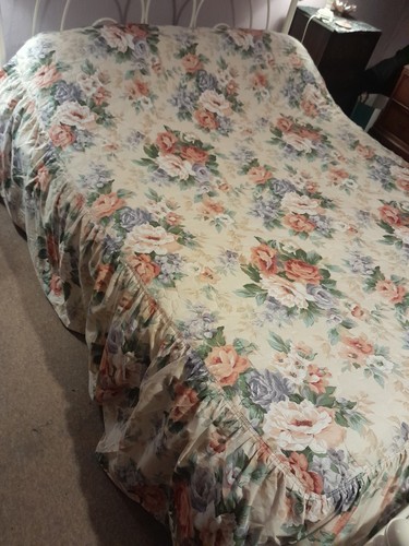 Vintage retro quilted floral - ,