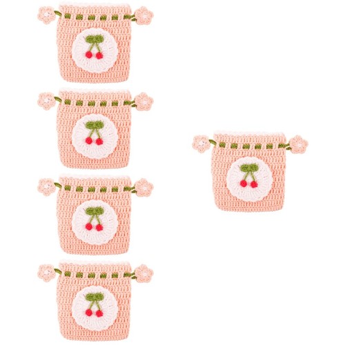 5pcs drawstring crochet - 5pcs, bags