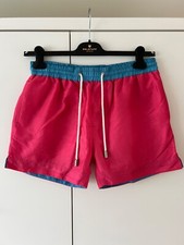 Rare Thomas Royall Pink & Blue Swimming Swim Shorts Holiday Men's Small RRP £75