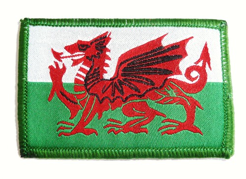 Embroidered wales patch - wales,