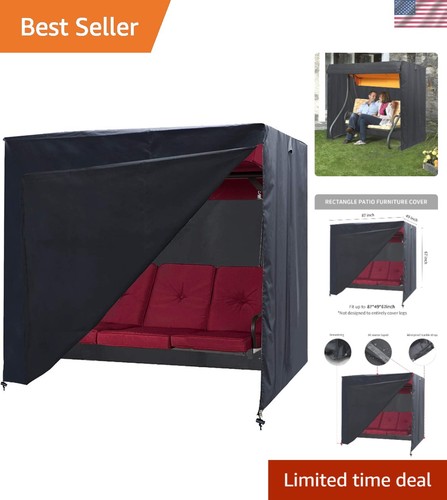 Elegant black outdoor swing - outdoor,
