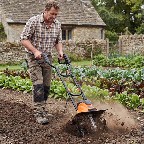 Corded powered garden - garden, tiller