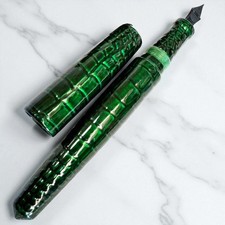 Nakaya Urushi Lacquer 14K Fountain Pen SM Nib Green Unused