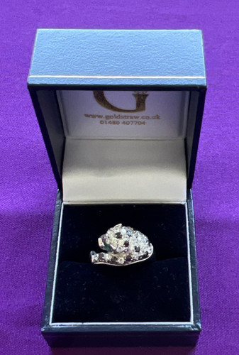 Goldstraw 925 silver leopard