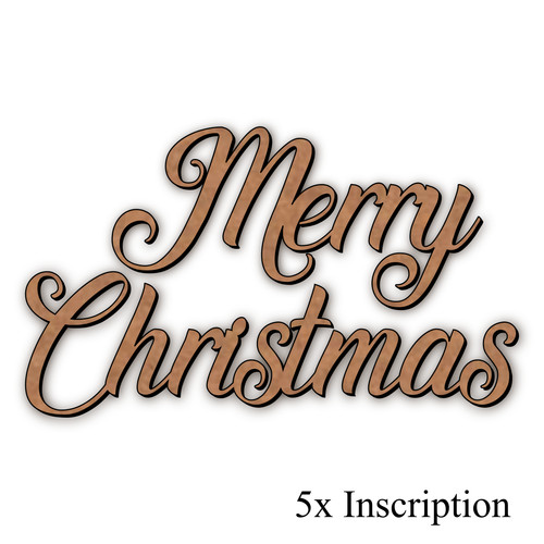 Merry christmas wooden - merry,