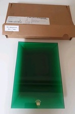 100% GENUINE ROLEX OEM LARGE GREEN DEALER WATCH PLINTH WITH ORIGINAL PACKAGING