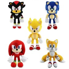 Sonic The Hedgehog Soft Plush Toy Cartoon Stuffed Doll Kids Birthday 30cm Gift