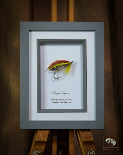 Framed classic salmon fly - framed,