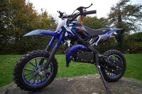 Dirt bike blue mini motorbike - mini,