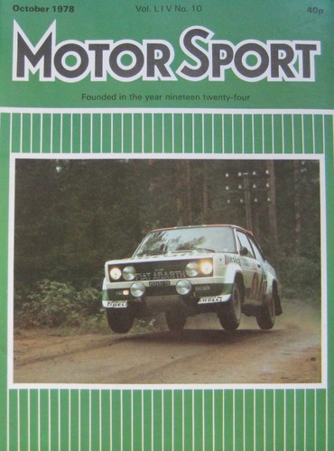Motor sport magazine october - motor,
