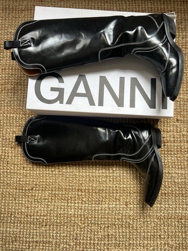 Ganni cowboy boots 38 - cowboy, 5