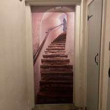 Door Mural Of Stone Staircase