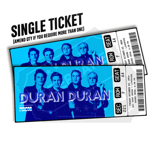 Duran ticket - duran, reveal