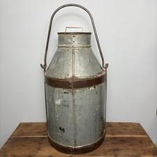 Large Galvanised Milk Churn -