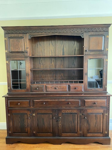 Solid oak traditional dresser - solid,