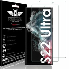 2x TECHGEAR (TPU) FULL COVERAGE Screen Protector for Samsung S22 Ultra 5G